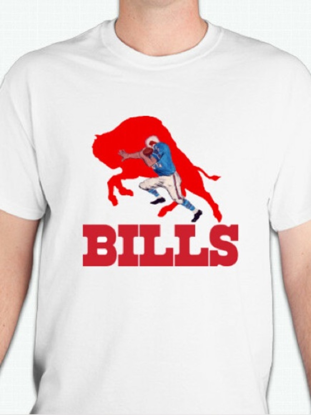 Buffalo Bills  old retro logo vintage  tshirt shirt Unisex 100 percent cotto